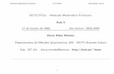 Diana Aldea Mendes - ISCTEhome.iscte-iul.pt/~deam/html/slidesa5.pdf · Diana Aldea Mendes Departamento de M ... Mestrado Matemática Financeira 01/17/2009 Optimização, ... Mestrado