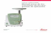 Leica GPS1200 - Geoaxxis · Consultar el Manual Técnico de Referencia GPS1200 para mayor información acerca de otras funciones disponibles. ... Los puntos originales que serán