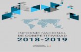 INFORME NACIONAL DE COMPETITIVIDAD 2018-2019 · consejo privado de competitividad informe nacional de competitividad 2018 - 2019 CONTENIDOS CONDICIONES BÁSICAS PÁG. 24 EFICIENCIA