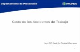 Costo de los Accidentes de Trabajo - Pacífico Seguros de ...pacificoseguros.com/site/Portals/0/documents/TallerCostoAccidentes.pdf · Departamento de Prevención • En el mundo