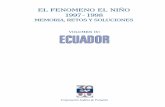 VOLUMEN IV ECUADOR - Sciotecapublicaciones.caf.com/media/1286/110.pdf15 Contribuir al mantenimiento sistematizado del acer-vo de información histórica sobre el Fenómeno El Niño,