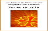 Programa del Festenal - festenoc.free.frfestenoc.free.fr/Programa2018.pdf · Haute Ariège – SAURAT (09400) – Arièja Nauta . Programa del Festenal . Festen'Oc 2018