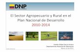El Sector Agropecuario y Rural en el Plan Nacional de ... · Fuente: Andrés Felipe ... Incentivos para la construcción de infraestructura para la comercialización ... Medidas Sanitarias