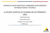 LA APUESTA LOGÍSTICA DE COLOMBIA EN LOS PRÓXIMOS …expologisticacolombia.com/expologistica/wp-content/uploads/2018/05/... · SD)) 100 COSTOS DE IMPORTACIÓN-EXPORTACIÓN DE COLOMBIA
