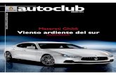 Maserati Ghibli Viento ardiente del sur - race.es Enero 2014.pdf · con sidecar: el inicio de la asistencia en carretera. 33 Ventajas al Socio. Descuentos y promociones. ... móviles