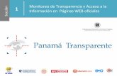 1 Monitoreo de Transparencia y Acceso a la ión Información ... Transparente/S1 15032016.pdf · 1 En las primeras dos entregas de la revisión de las páginas WEB se analizó la