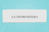 La Hidrosfera - creaticvidadblog.files.wordpress.com · Es la capa de agua que envuelve la tierra Es junto con la geosfera y la atmósfera, una de las 3 capas que contiene la Tierra.