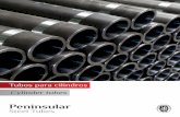 141212 tubos para cilindros - Peninsular | Steel Tubes · • Ø Exterior: según norma EN10305-1 (ex DIN 2391) para tubos estirados en frio. EN10297-1/EN10220 (ex DIN1629/ DIN2448)