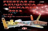 Fiestas de Azuqueca de Henares 2013 · Inauguración y 1ª ronda del Torneo de Ajedrez Fiestas 2013, en el Centro de Ocio Río Henares. Sistema a nueve rondas, con la presencia de