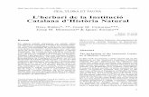 L’herbari de la Institució Catalana d’Història Natural · francesa de 1904 que prohibia l’ensenyament, al territori ... Catalunya (primer a Figueres i més tard a Barcelona)