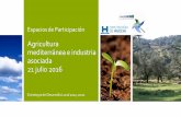 Agricultura mediterránea e industria asociada 21 julio 2016 · Agricultura mediterránea e industria asociada Lugar de celebración: Villalba del Alcor - Huelva Nº participantes: