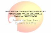 GENERACIÓN DISTRIBUIDA CON ENERGÍAS RENOVABLES …cre.gob.mx/documento/1529.pdf · Contenido •La oportunidad de las E R para el desarrollo local •Mercado de la Energía Renovable