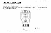 ExStik EC500 Medidor de pH/Conductividad / SDT / Salinidad ...translate.extech.com/instruments/resources/manuals/EC500_UM-es.pdf · Para prolongar la vida del electrodo de pH mantenga