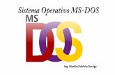 Ing. Maribel Molina Barriga · tener mucho cuidado con los comandos MS-DOS que pueden ser riesgosos si son mal utilizados. Algunos ejemplos útiles de comandos MS-DOS para crear archivos