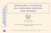 INSTALACION Y UTILIZACI´ ON´ DEL COMPILADOR …caminos.udc.es/info/asignaturas/201/Instalacion_Gfortran_0708.pdf · Instalaci´on y utilizaci´on del compilador GNU/Fortran I El