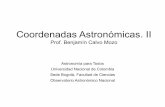 Coordenadas Astronómicas. II · Si el meridiano celeste del astro incluye también al punto vernal, la ascensión recta se toma igual a 0º o 0h. En caso diferente, la ascensión