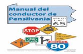 Departamento de Transporte • Servicios Vehiculares y para el …apoinvil.powweb.com/meganmedicalpt/spanishpa.pdf · Pensilvania, puede usar este manual para repasar algunas de las