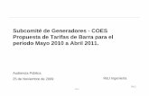 Subcomité de Generadores - COES Propuesta de Tarifas de ... tecnico/Subcomite... · Page 4 R&J Agenda Introducción Cálculo del Precio Básico de Energía •Proyección de la Demanda