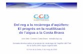Del reg a la recàrrega d’aqüífers: El progrés en la ...ccbgi.org/docs/demoware/jornades/1 - Presentacio Lluis Sala - CCB.pdf · . ... • Bona part de les innovacions actuals