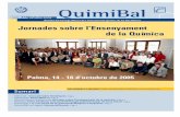 Jornades sobre l’Ensenyament - quimibal.files.wordpress.com · Varen participar prop de 120 professors i professores de 14 comunitats autònomes, dels quals aproximadament un 60