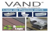 LC 001 Blanco $ 1,110 - vanguarda.com.mxvanguarda.com.mx/img/cms/Catalogos/PDF/vand_catalogo_2015.pdf · oculto para wc Soporte para bidet Codo Doble Set Refacciones Reductor de vibraciones