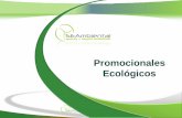 Promocionales Ecológicos - SEAmbiental promocionales y papeleria 2014.pdf · Bolsa ecológica de algodón, madera e hilo reciclados. Medidas 39.5 cm x 19.5 cm x 40.5 cm SEA ... •