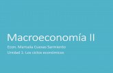 Macroeconomía II - maricuevas.files.wordpress.com · Samuelson&Nordhaus. Definición Se dice que hay ciclos cuando el PIB observado aumenta en relación con el potencial (expansión)