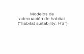 Modelos de adecuación de habitat (“habitat suitability: HS”)academic.uprm.edu/~jchinea/cursos/gis/gis10/modhabit.pdf · Nicho ecológico • Cada especie tiene unos requisitos