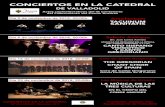 CONCIERTOS EN LA CATEDRAL - archivos.funjdiaz.net · Madrileña, Coro Victoria…). Ha actuado en numerosos festivales en Euro‑ pa, USA, Centroamérica, Próximo Oriente y Ja‑