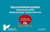 FÒRUM GASTRONÒMIC DE GIRONA - recircula.comrecircula.com/cms/.../12/...TURISMO-Y-TERRITORIO-Definitivo-201118.pdf · Economía Circular, Turismo y Territorio Impacto de los residuos