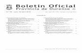 provincia de ourense · Dep. legal: OR-1/1958 · Franqueo concertado 30/2 Boletín oficial provincia de ourense n.º 98 · luns, 30 abril 2018 Deputación Provincial de Ourense sumario