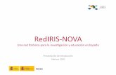 Presentacion RedIRISNOVA-v3 · RedIRIS ofrece a sus usuarios afiliados una amplia gama de servicios que abarca desde la conectividad y servicios avanzados de red, hasta entornos colaborativos