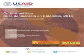 Cultura política de la democracia en Colombia, 2011 estudio se realizó gracias al patrocinio otorgado por el programa de Democracia y Derechos Humanos de la Agencia de los Estados