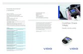 Funciones de producto* y accesorios. - vdo.com · ContiSys Check TPMS. Producto Pequeño, cómodo, potente. ContiSys Check TPMS N.º ref. VDO A2C59514445 N.º ref. ATE 03.9301-6500.4