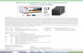 KIT DE ENERGÍA SOLAR MODELO: SEM- · PDF fileKIT DE ENERGÍA SOLAR MODELO: SEM-C1HAT90K Introducción: El kit de energía solar fotovoltaica SITECNO es un sistema híbrido con baterías