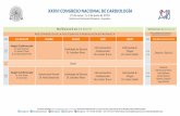 XXXVI CONGRESO NACIONAL DE CARDIOLOGÍA · Cardiología del Ejercicio Dr. Jonathan Myers Intervencionismo Cardiovascular Dra. Emilce Trucco Enfermedad de Chagas Dr. Carlos Morillo