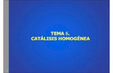 Tema 5 - OCW - Catálisis Homogénea - Academia Madrid ... - Catalisis... · CATÁLISIS ENZIMÁTICA Enzimas son proteínas (polímeros de aminoácidos) que catalizan reacciones en