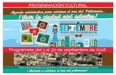 Prográmate del 1 al 30 de septiembre de 2018 · Parque del Periodista. Teléfono: 2163761 ... del libro y la Cultura 2018. El arte en los espacios públicos de Medellín. ¿Qué