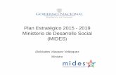 Plan Estratégico 2015 - 2019 Ministerio de Desarrollo ...³n... · Análisis Situacional Un primer proceso del Plan Estratégico 2015 – 2019 del Ministerio de Desarrollo Social