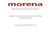 Manual del Representante General Casilla Única para ...morenaelectoral.mx/images/2 Manual RG Casilla nicav.pdf · Lista de representantes de casilla registrados, con domicilio y