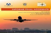 INFORME FINAL ACCIDENTE - Página de inicio Aerocivil · Tipo de Operación: Transporte Aéreo No Regular de Pasajeros Propietario: AEROLÍNEAS ALAS DE COLOMBIA LTDA. Explotador:
