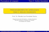 PROCESADORES DE LENGUAJES - uco.esma1fegan/2011-2012/pl/temas/Tema-5-Introduccion.pdf · Procesadores de Lenguajes Tema V: An alisis Ascendente Introducci on Descripci on general