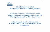 Gobierno del Estado de Guanajuato Dirección General de ... · 1 Gobierno del Estado de Guanajuato Dirección General de Registros Públicos de la Propiedad y Notarías Manual del