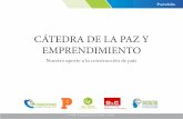 CÁTEDRA DE LA PAZ Y EMPRENDIMIENTO - fundasuperior.comfundasuperior.com/.../EVENTOS2017/PORTAFOLIO-Catedra-por-la-Paz-1.pdf · 1 . Portafolio LIBRO MÁS TALLER DE SENSIBILIZACIÓN