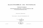 ELECTRONICA DE POTENCIA - lisandrolanfranco.comlisandrolanfranco.com/wp-content/uploads/2016/03/TIRISTORES-1.pdf · funcionamiento se basa en dos tipos de portadores, ... Para el