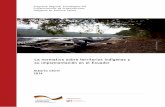 La normativa sobre territorios indígenas y su ... · Guerrero Shuar,Zamora Chinchipe-Amazonía ... *Este documento forma parte del estudio regional “Comparación de la normativa