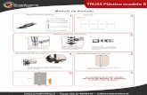 Manual de Armado · Estructura 1 mtr: 20 unidades Base cuadrada: 4 unidades TRUSS Plástico modelo B. Title: truss modelo B Created Date: 10/24/2013 6:23:09 PM ...
