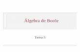 Álgebra de Boole - esi.uclm.es · Algebra de Boole En Algebra habéis aprendido leyes y propiedades. Por ejemplo, la propiedad Conmutativa de la Suma A + B = B + A (A y B son números
