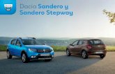 Dacia Sandero y Sandero Stepway - cdn.group.renault.com · H Altura en vacío 1.519/-H1 Altura umbral de carga del maletero 761 H2 Altura de apertura trasera 622 H3 Altura con portón