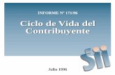 Ciclo de Vida del Contribuyente - SII | Servicio de Impuestos … · 2002-12-13 · 6 • El objetivo del estudio fue determinar el grado de sa-tisfacción y la percepción de cambio